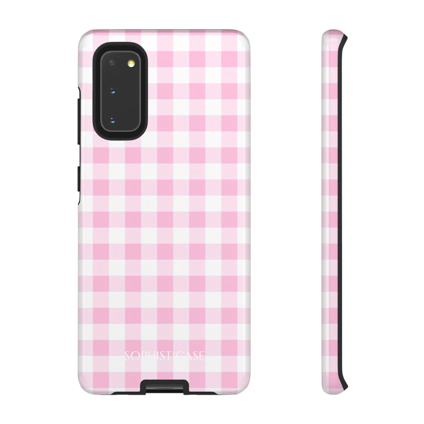 Tough Case - Gingham in Pink