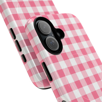 Gingham in Salmon - Magsafe Case