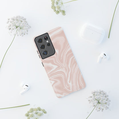 Liquid Dreams in Neutral Beige - Tough Phone Case