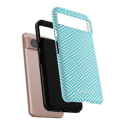 Illusions in Aqua - Protective Phone Case for Google Pixel