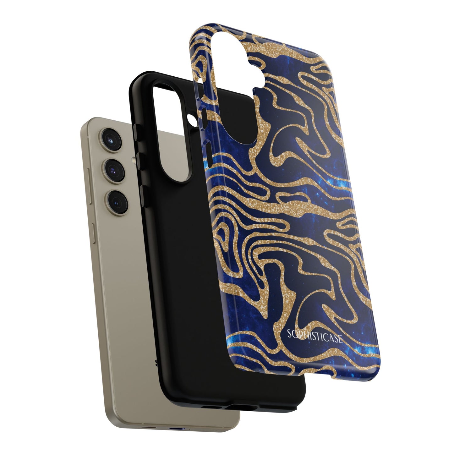 Cosmic Zebra in Blue - iPhone Case, Samsung Galaxy Case, Google Pixel Case