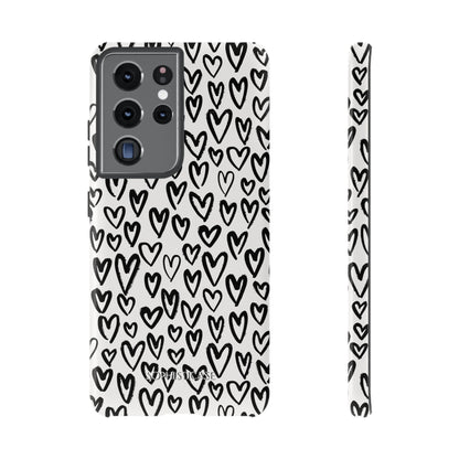 Dark Thoughts in Urban Heart - Tough Phone Case