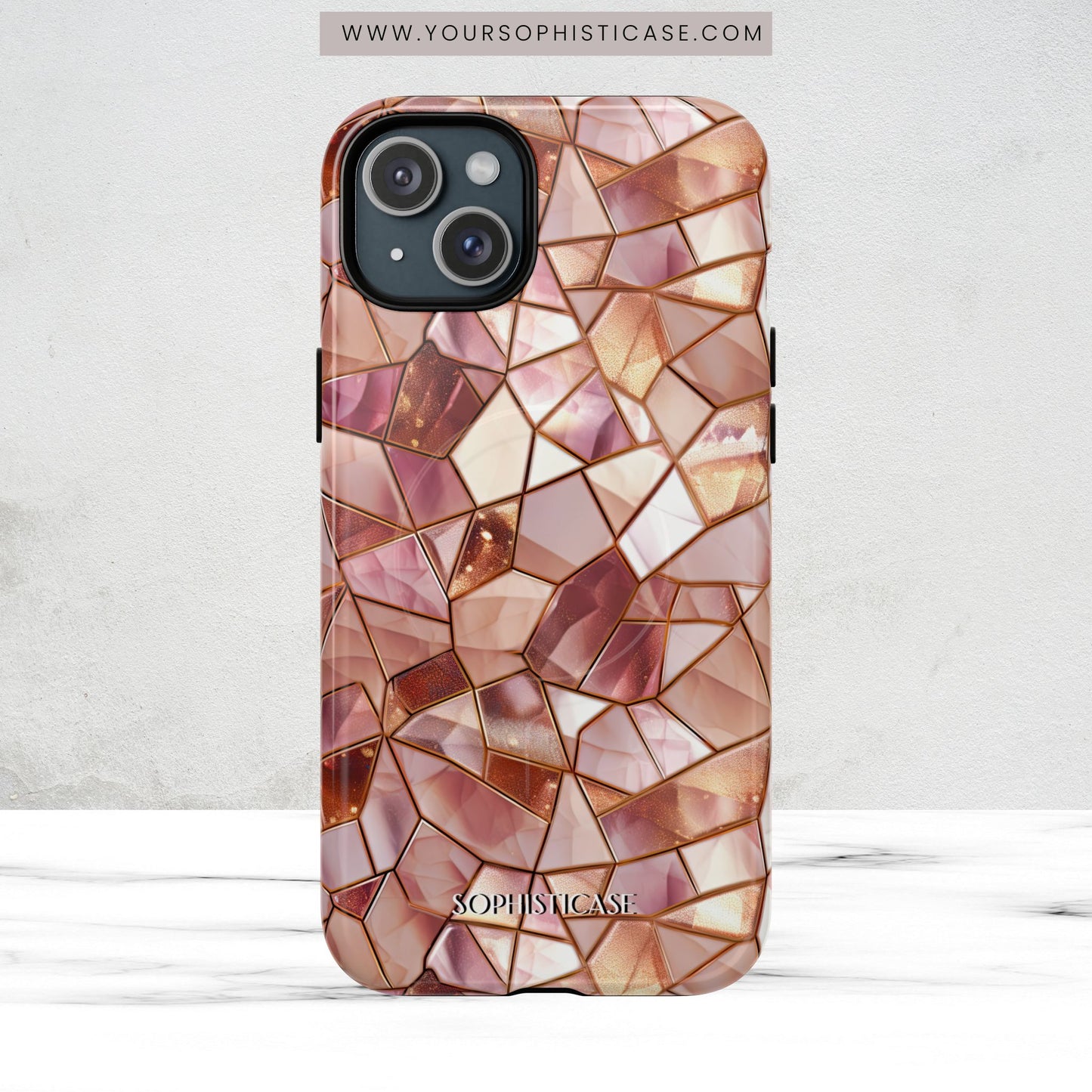 Rose' Runway in Champagne Mosaic - Magsafe Case