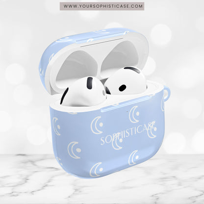 AirPod Cases - Moon Phase in Baby Blue