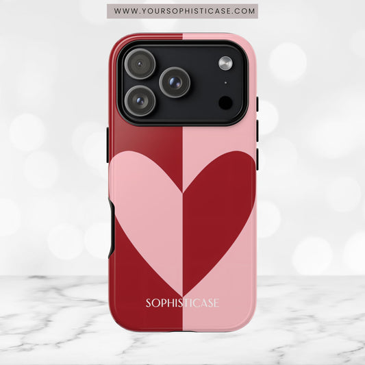 Be Mine in Red and Pink - iPhone Case