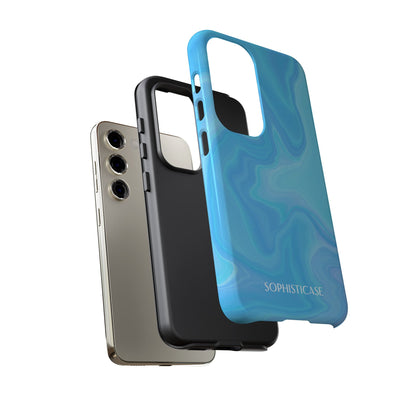 Liquid Magic in Blue - Drop Proof Phone Case for Samsung Galaxy