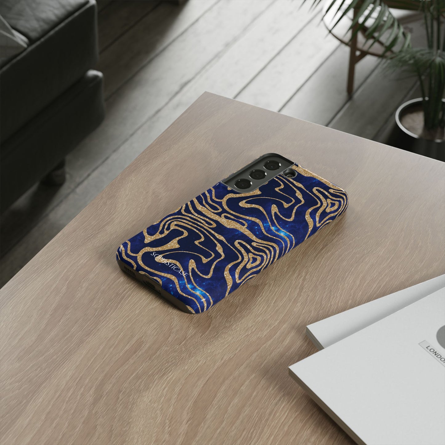 Cosmic Zebra in Blue - iPhone Case, Samsung Galaxy Case, Google Pixel Case