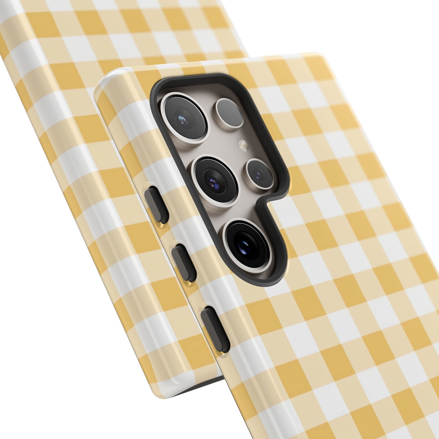 Gingham in Yellow - Tough Phone Case
