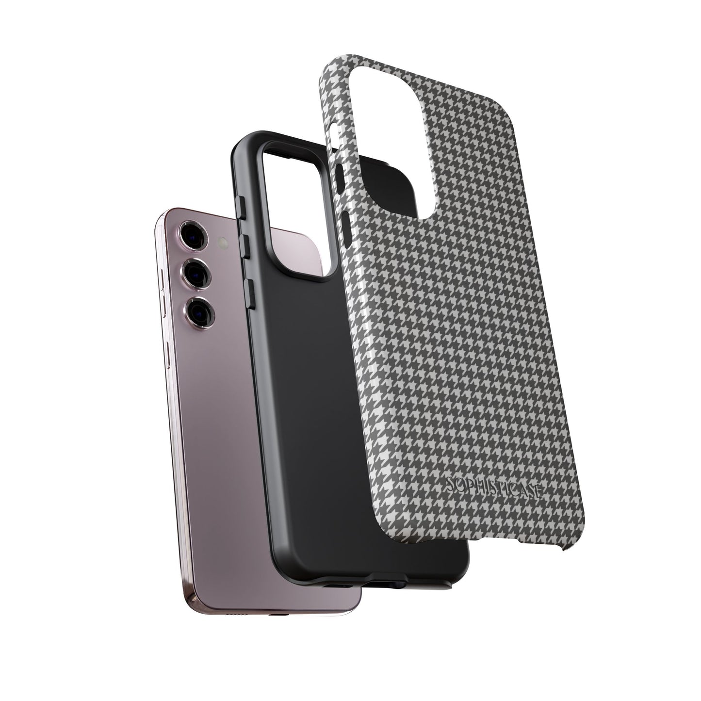 Tough Case - Houndstooth in Grey