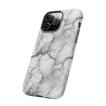 Marble Opulence in Charcoal Grey - iPhone Case