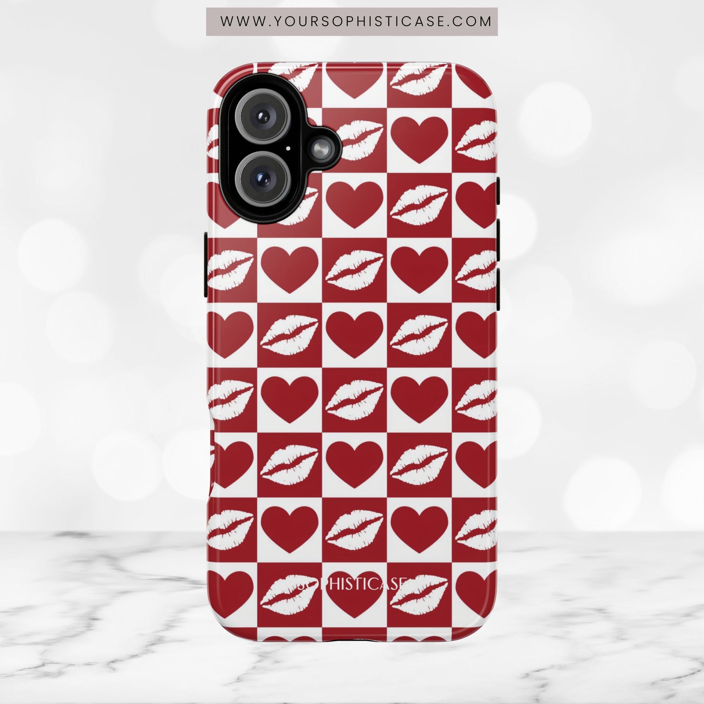 Belle Amie in Red - iPhone Case, Samsung Galaxy Case, Google Pixel Case