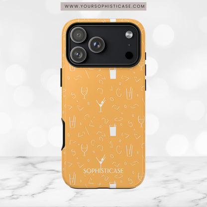 Cocktail Hour in Yellow - iPhone Case
