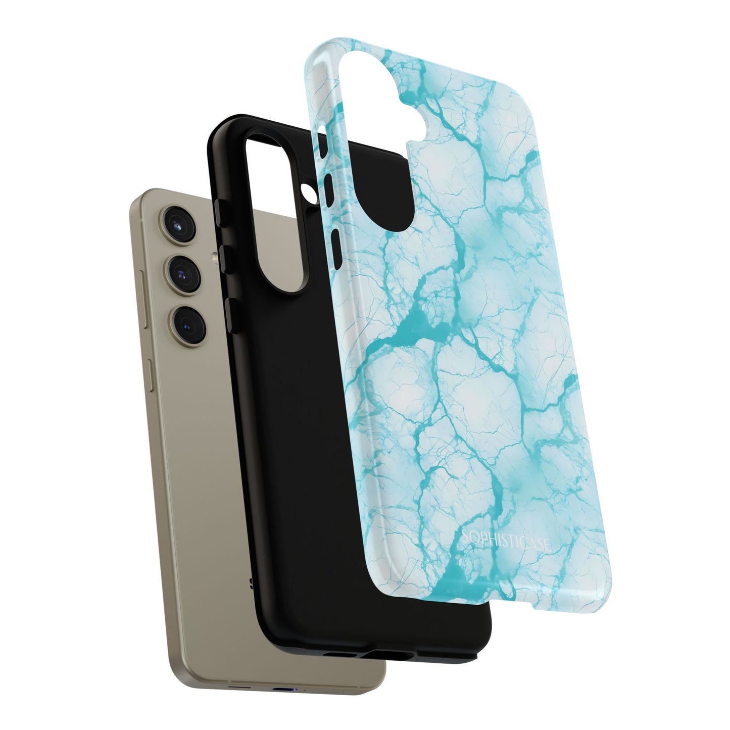 Marble Opulence in Aqua - Tough Phone Case
