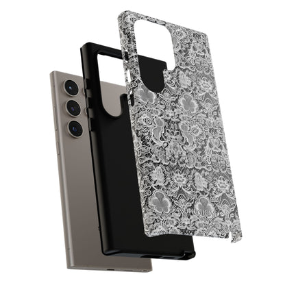 Luxe Lace in Black - Tough Phone Case
