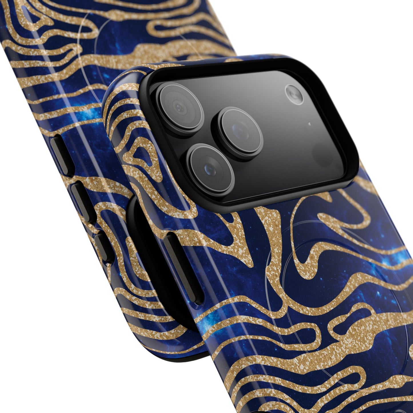 Cosmic Gold in Blue - iPhone Magsafe Case