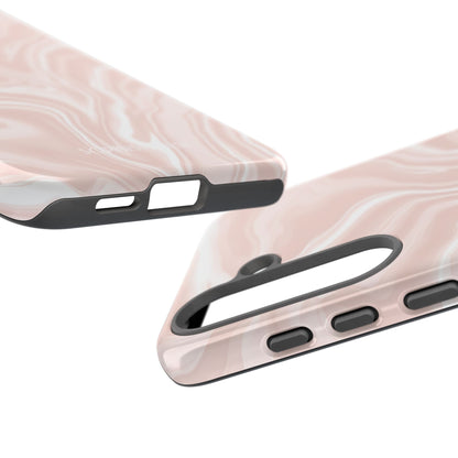 Liquid Dreams in Neutral Beige - Tough Phone Case