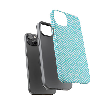 Illusions in Aqua - Protective Phone Case for iPhone