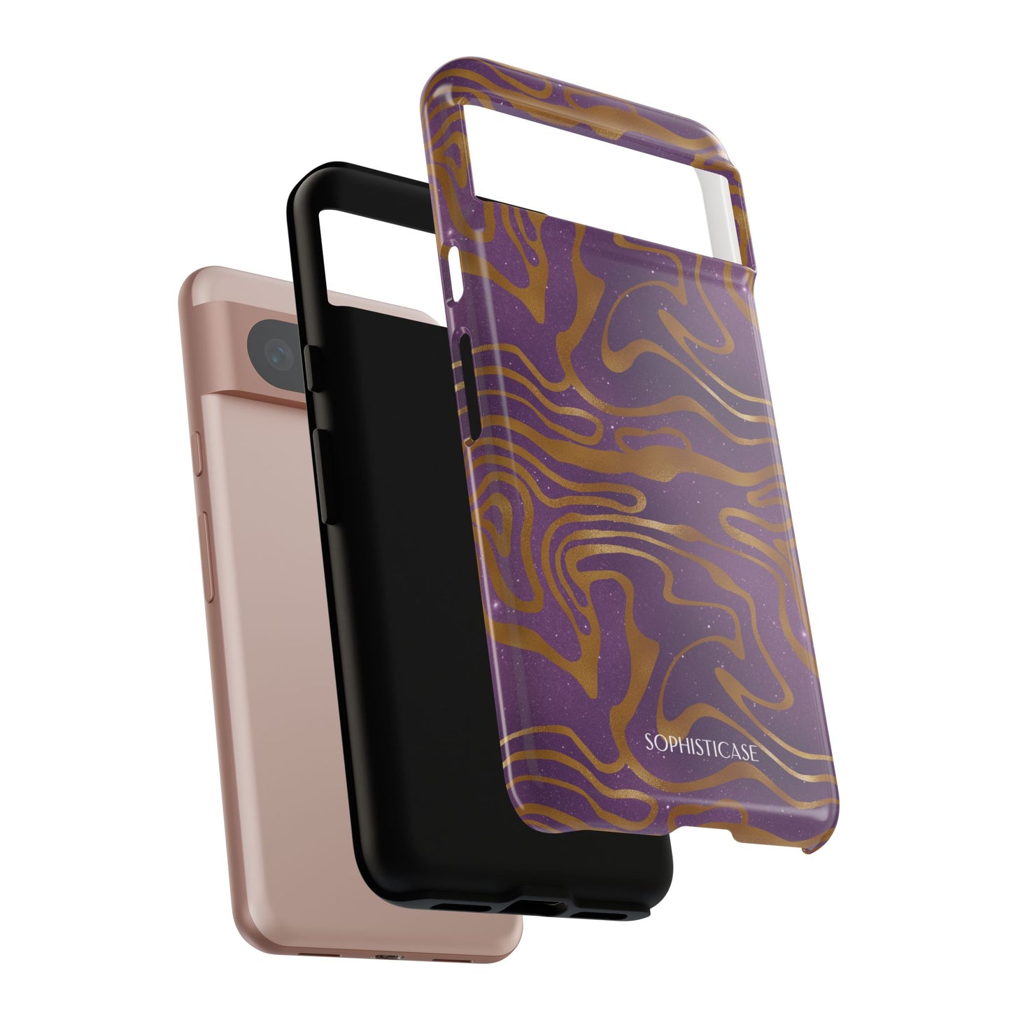 Cosmic Gold in Purple - iPhone Case, Samsung Galaxy Case, Google Pixel Case