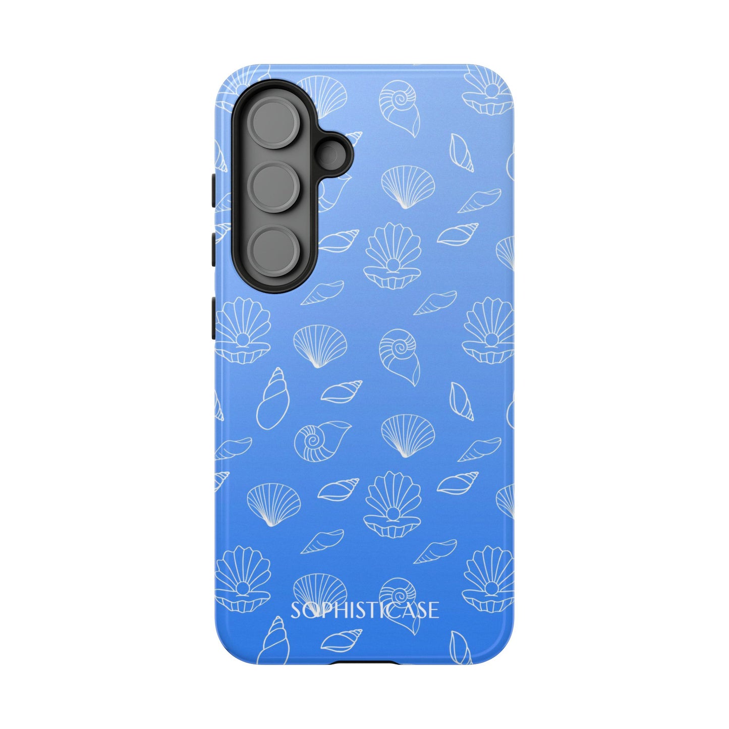 Seashell Society in Ocean Blue - Drop Proof Phone Case for Samsung Galaxy