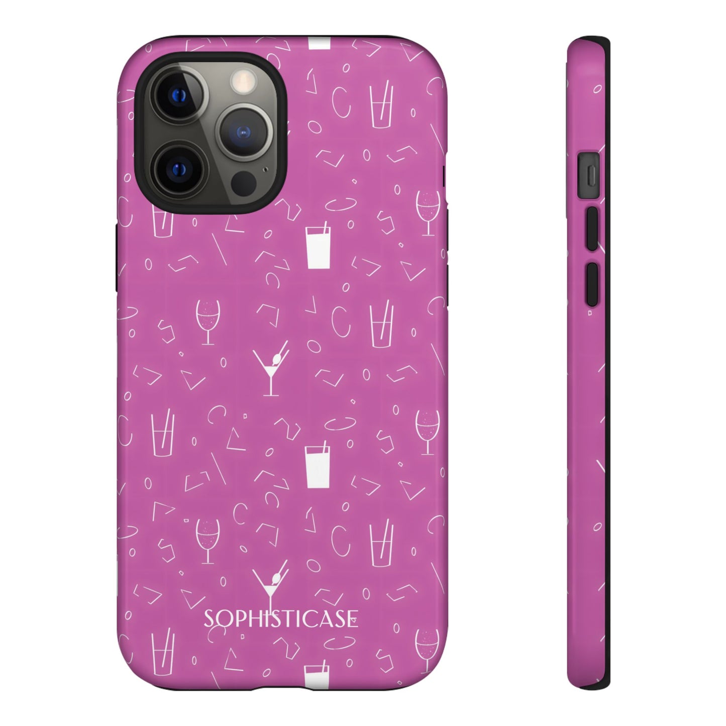 Cocktail Hour in Purple - iPhone Case