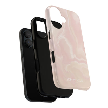 Liquid Magic in Beige Haze - iPhone Case
