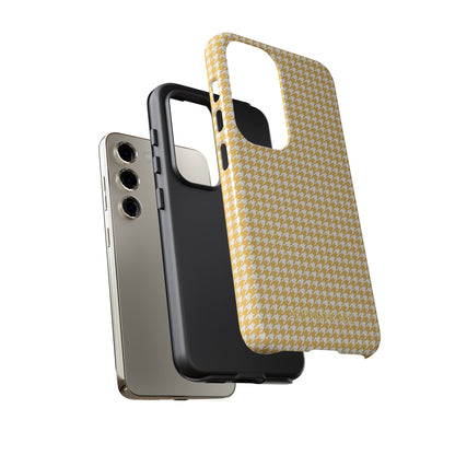 Tough Case - Houndstooth in Mustard