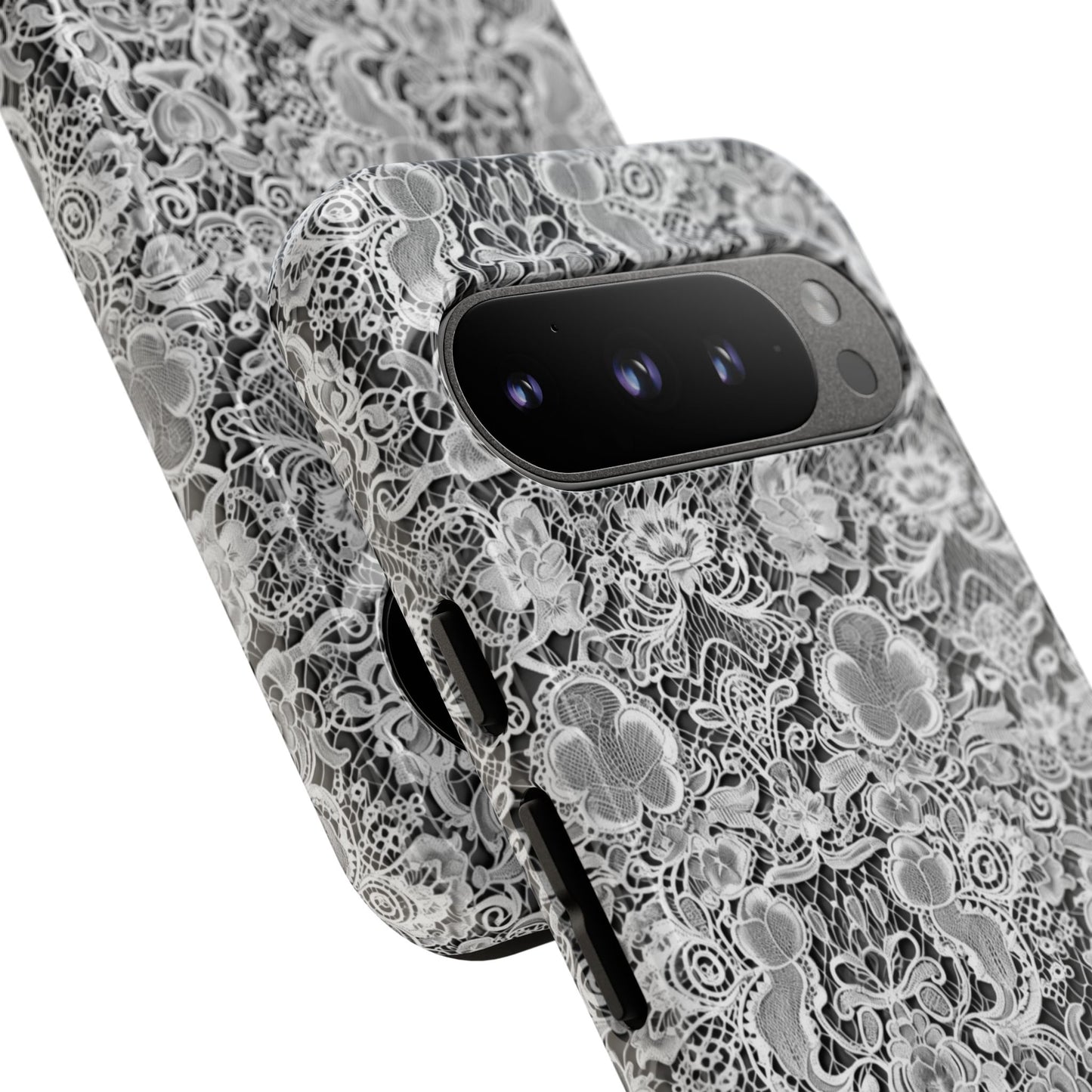 Luxe Lace in Black - Tough Phone Case