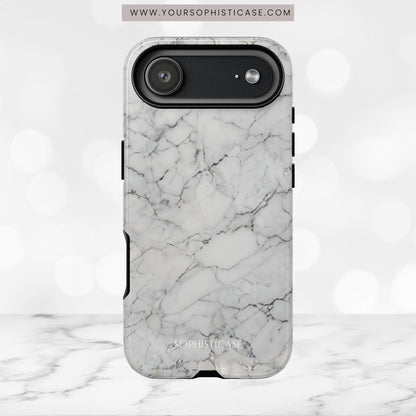 Marble Opulence in White - iPhone Case, Samsung Galaxy Case, Google Pixel Case
