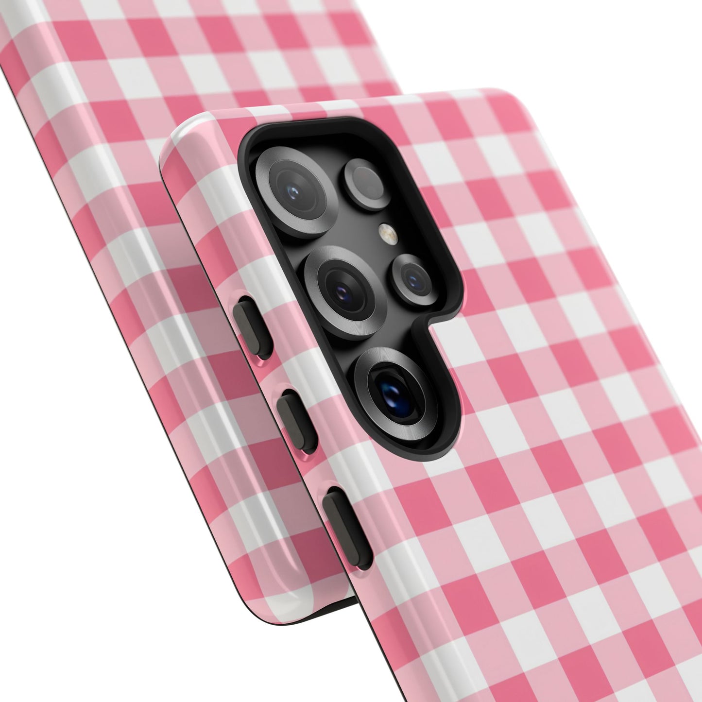 Gingham in Salmon - Tough Phone Case
