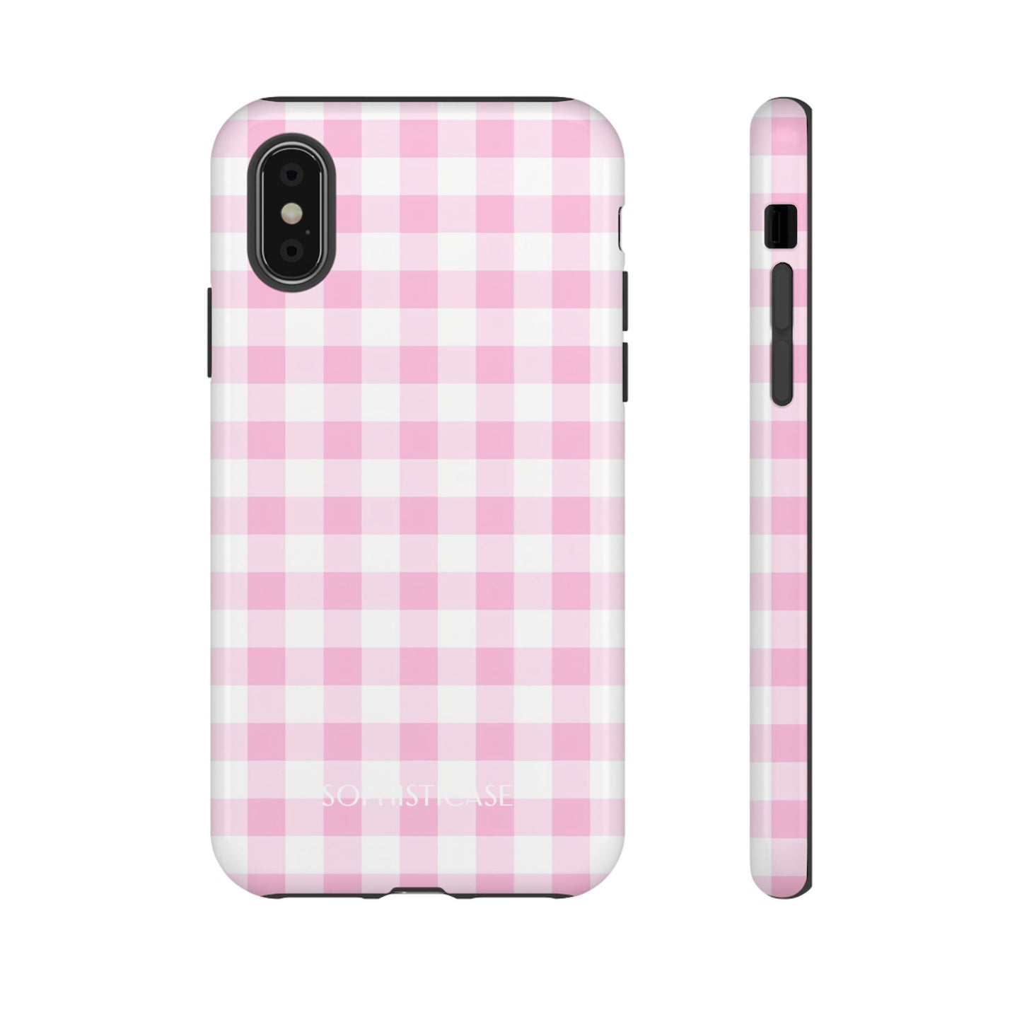 Tough Case - Gingham in Pink