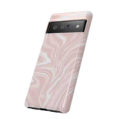 Liquid Dreams in Neutral Beige - Tough Phone Case