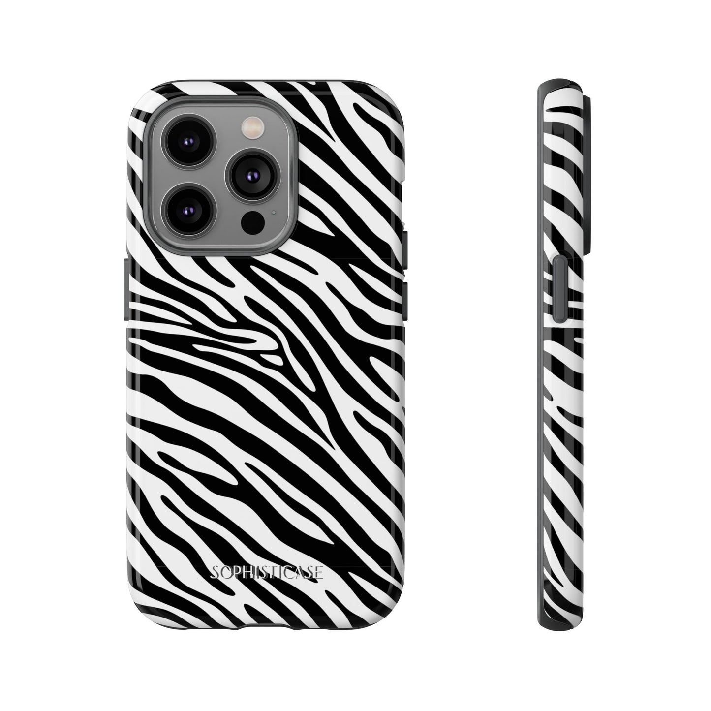 Dark Thoughts in Urban Zebra - Tough Phone Case