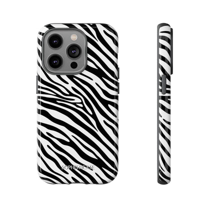 Dark Thoughts in Urban Zebra - Tough Phone Case