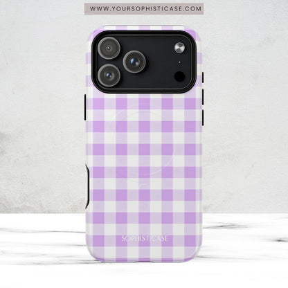 Gingham in Purple - Magsafe Case