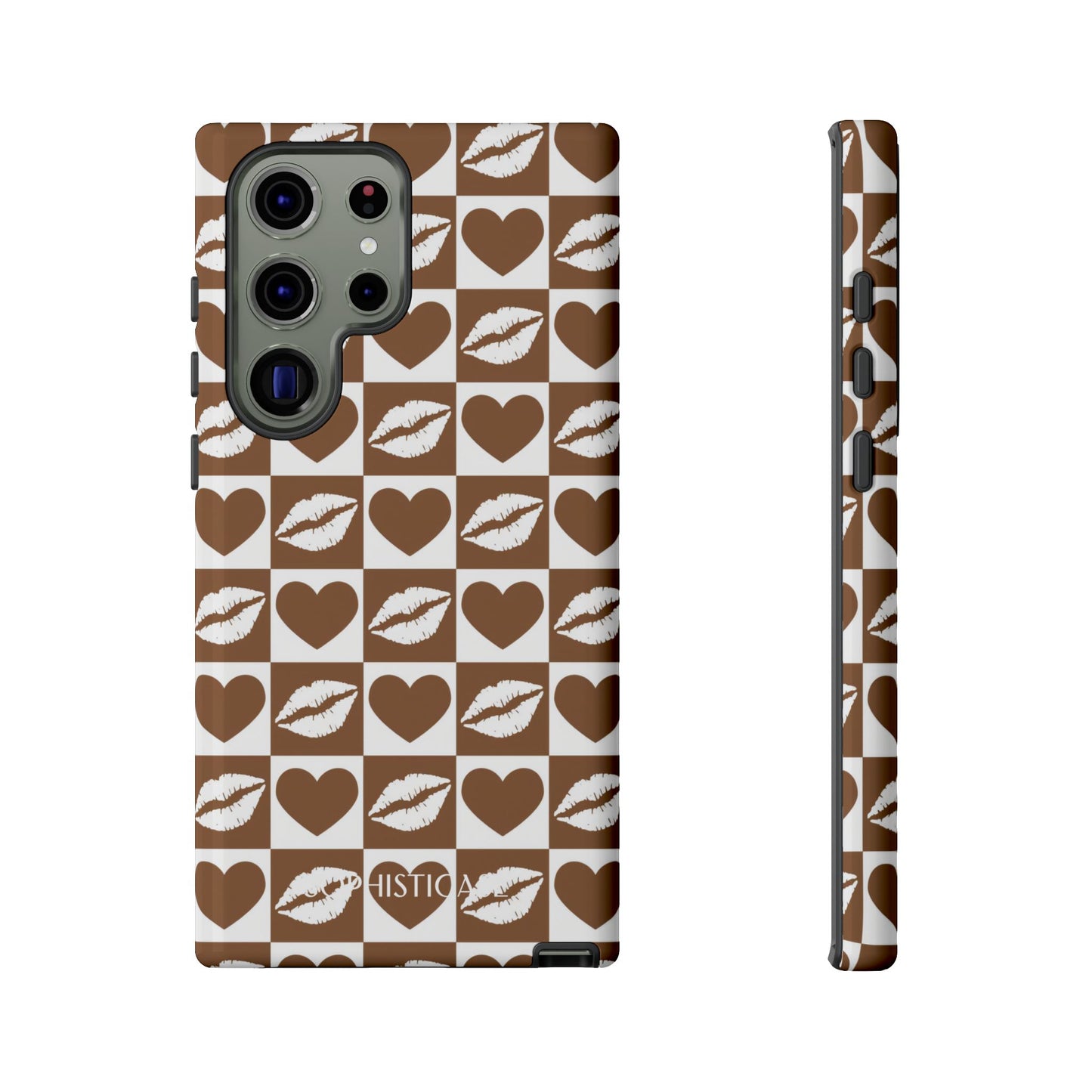 Belle Amie in Deep Brown - Galentines Release - Shockproof Phone Case for iPhone, Samsung Galaxy and Google Pixel