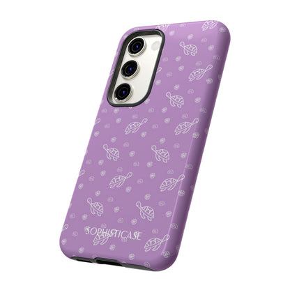 Turtle Island in Purple - Drop Proof Phone Case for Samsung Galaxy