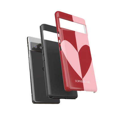 Be Mine in Red and Pink - iPhone Case, Samsung Galaxy Case, Google Pixel Case