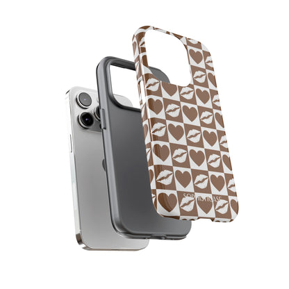 Belle Amie in Deep Brown - Galentines Release - Shockproof Phone Case for iPhone, Samsung Galaxy and Google Pixel