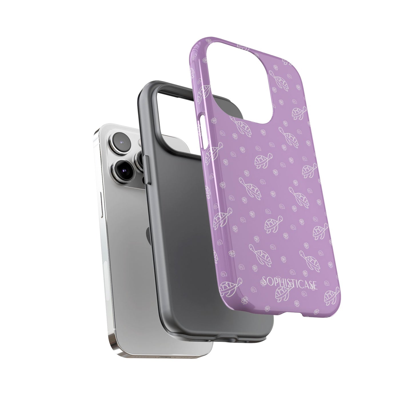 Turtle Island in Purple - Drop Proof iPhone Case