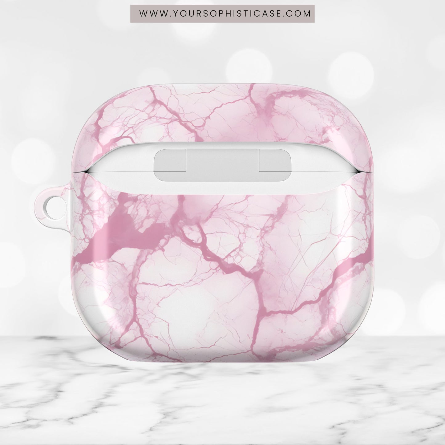 AirPod Cases - Marble Opulence in Pink