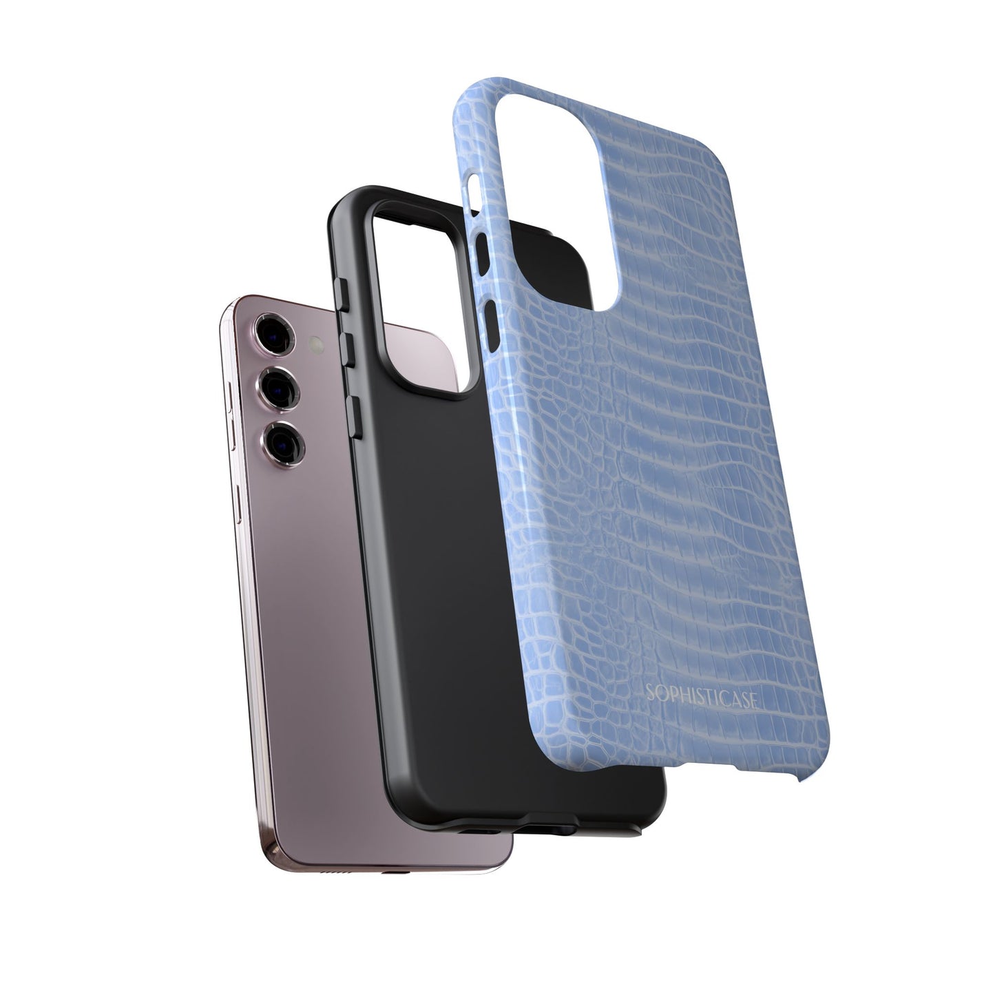 Luxe Leather in Blue - Tough Phone Case