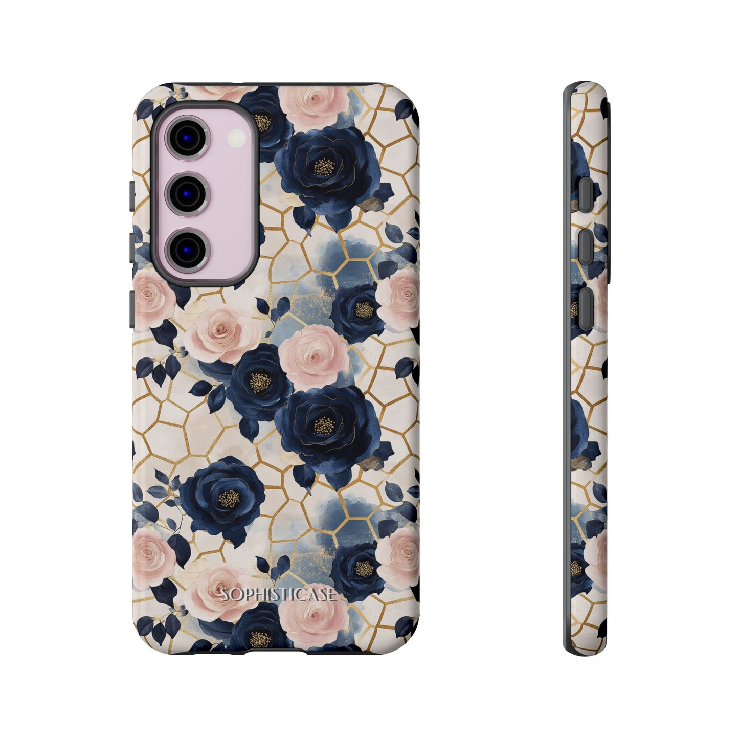 Royal Floral in Navy Hive - Tough Phone Case