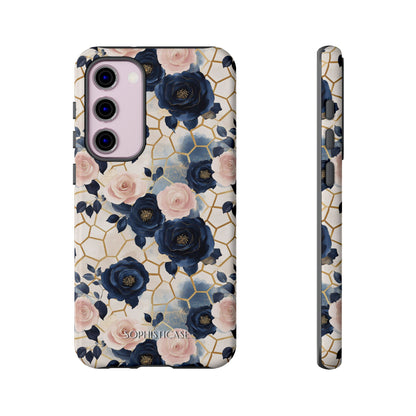 Royal Floral in Navy Hive - Tough Phone Case