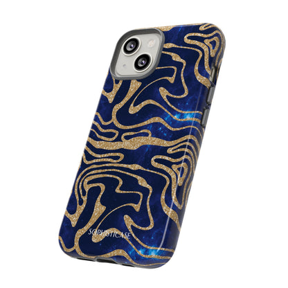 Cosmic Gold in Blue - iPhone Case, Samsung Galaxy Case, Google Pixel Case
