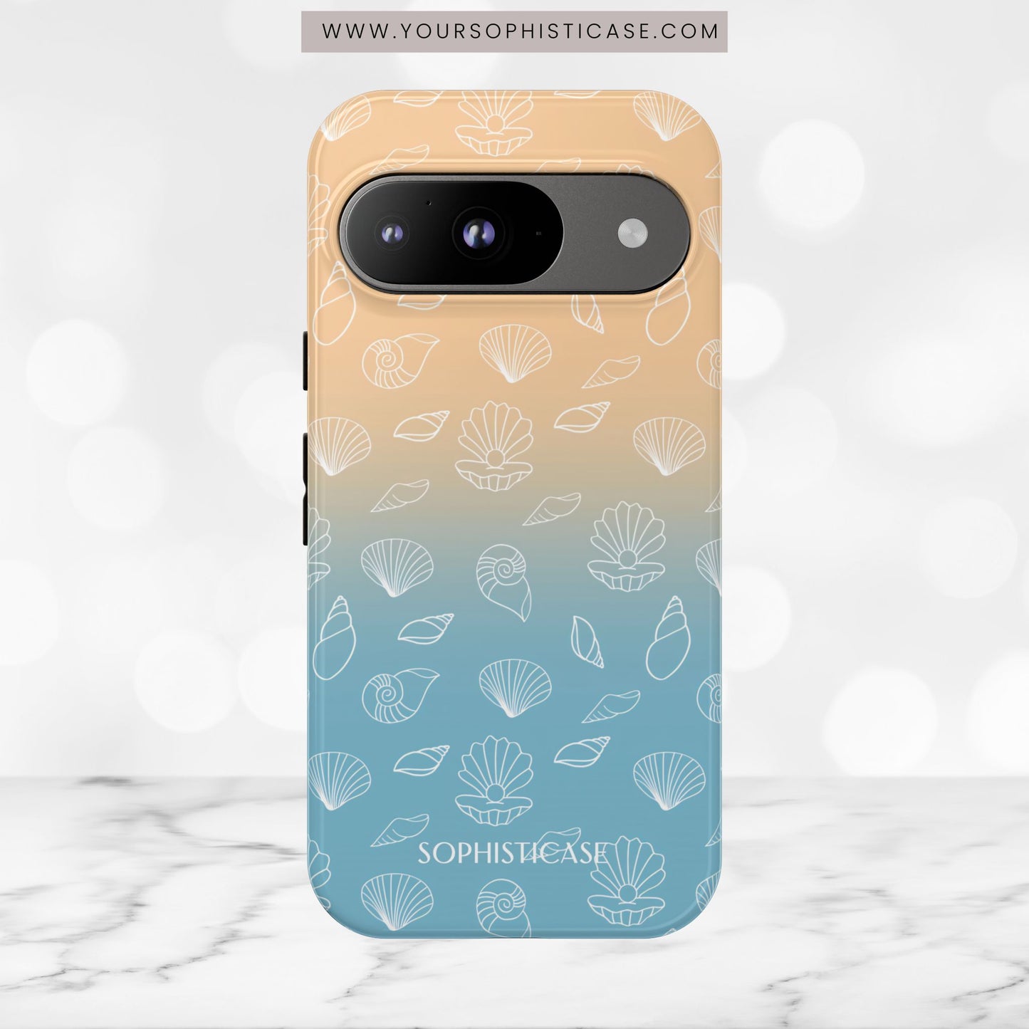 Seashell Society in Sandy Shore - iPhone Case, Samsung Galaxy Case, Google Pixel Case