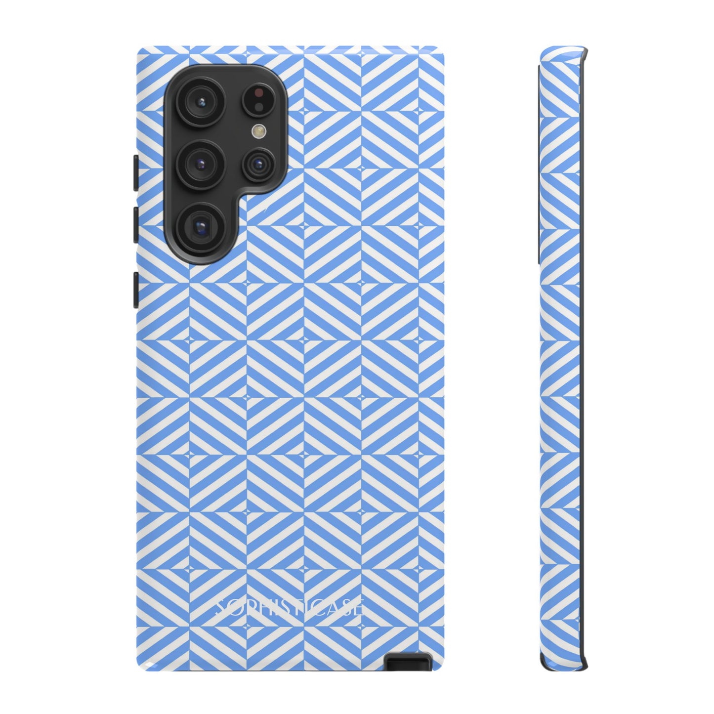 Illusions in Blue - Drop Proof Phone Case for Samsung Galaxy