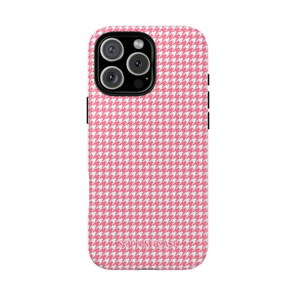 Tough Case - Houndstooth in Salmon