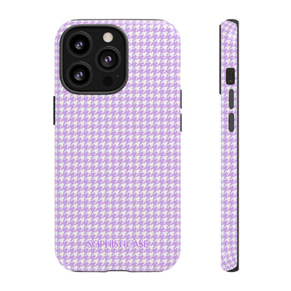 Houndstooth in Pastel Purple - iPhone Case, Samsung Galaxy Case, Google Pixel Case