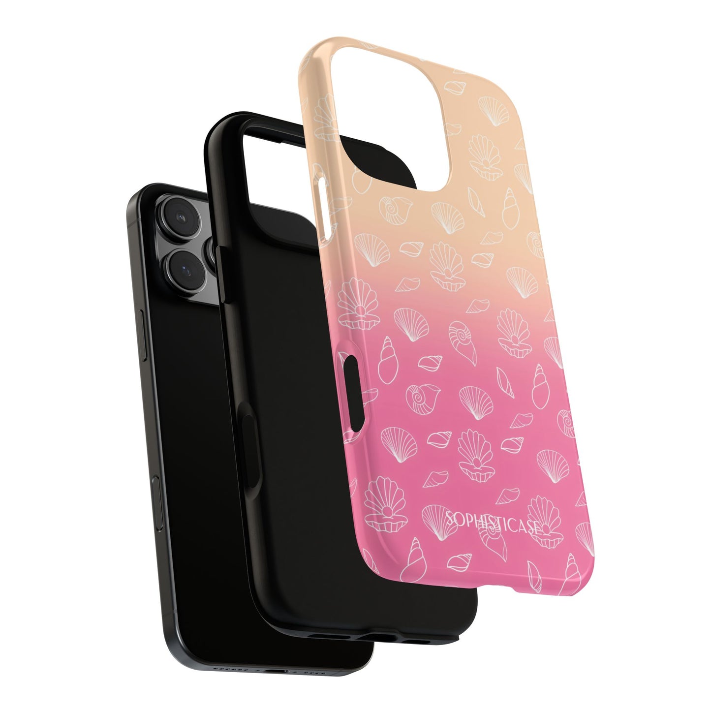 Seashell Society in Sandy Pink Sunset - iPhone Case