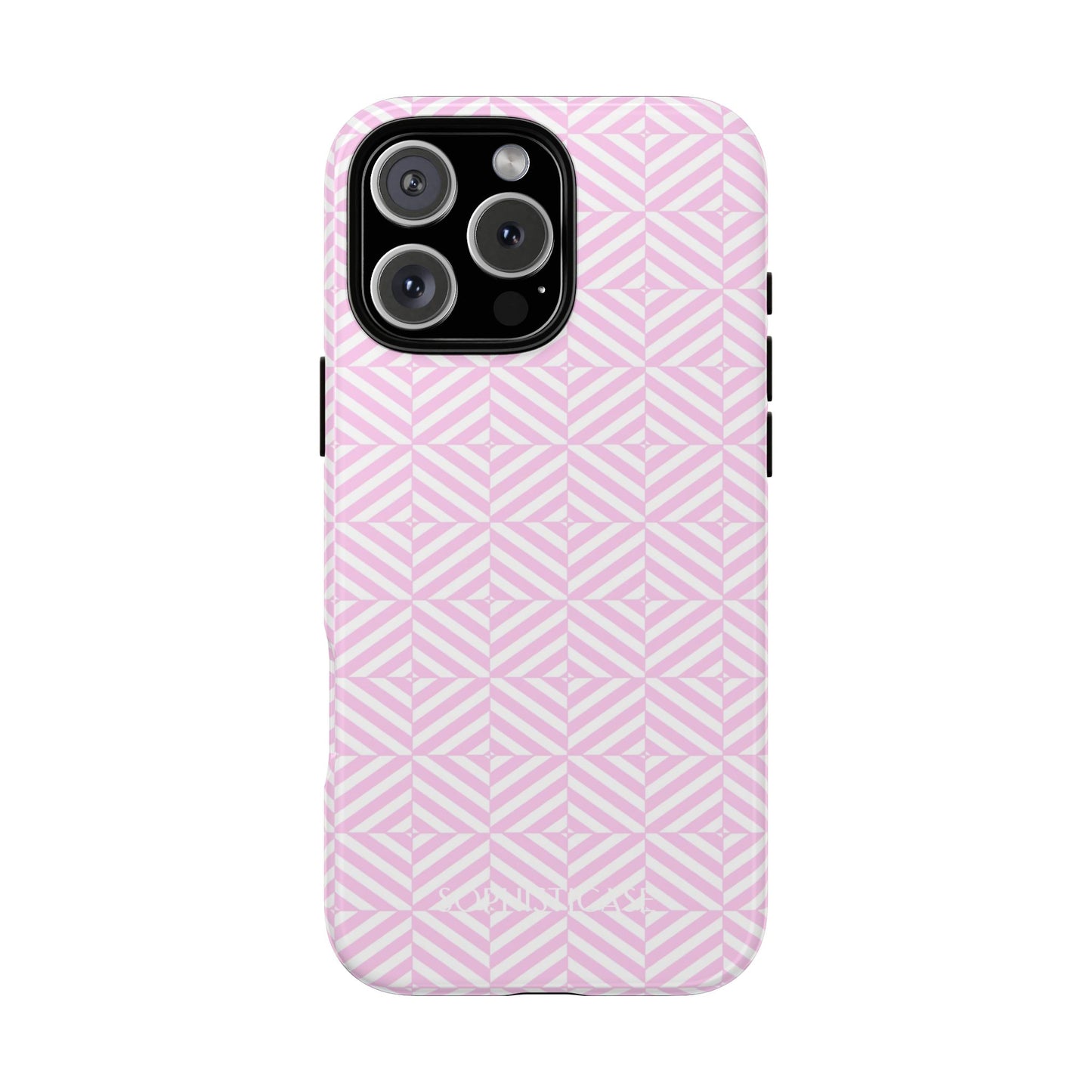 Illusions in Pink - Dual Layer Shockproof Phone Case for iPhone, Google Pixel and Samsung Galaxy